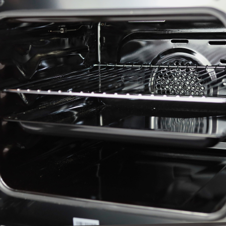 Aragaz electric / gaz Samus SM665AENS, 4 arzatoare pe gaz, cuptor electric, 10 functii, convectie 3D, latime 60 cm, aprindere electrica plita, timer digital, suprafata plita din sticla securizata [3]