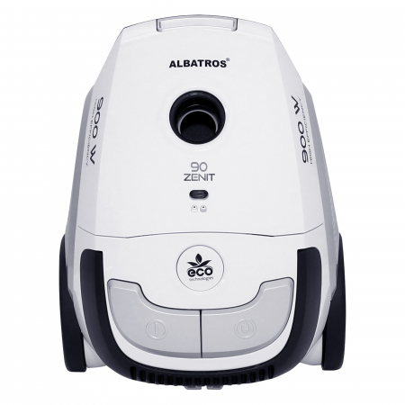 Aspiratoare uscat, umed si cenusa - Aspirator cu Sac Albatros Zenit 90 ECO – Motor Eco-Type 900W, Absorbție 190W, Sac Textil 2L, Furtun cu Rotație 360°, Tuburi Plastic, Accesoriu 2 în 1 și Perie pentru Covoare & Podele