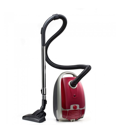 Aspiratoare uscat, umed si cenusa - Aspirator cu sac LDK Tornado 3 EVB03, Putere 700 W, Variator de putere, Ultra Fine Air filter, Tub telescopic cromat, Sac textil reutilizabil, Rosu