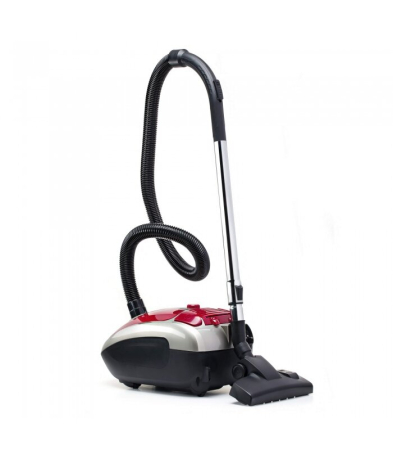 Aspirator cu sac LDK Tornado 3 EVB03, Putere 700 W, Variator de putere, Ultra Fine Air filter, Tub telescopic cromat, Sac textil reutilizabil, Rosu [2]