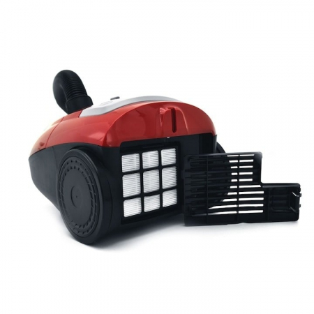 Aspirator cu sac Vivax VC-700R, 700W, filtru HEPA 12, Rosu [2]