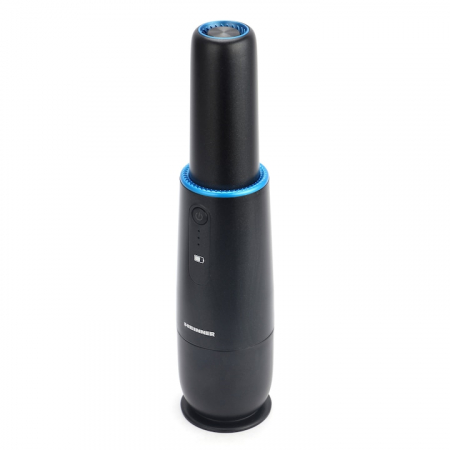 Aspirator de mana Heinner Blackstone HHVC-D7.2BK, 70 w, acumulator li 7.2v, putere absorbtie 5 kpa, indicator led, capacitate recipient praf 50 ml, autonomie 12 min, durata incarcare 3 ore, adaptor US [4]