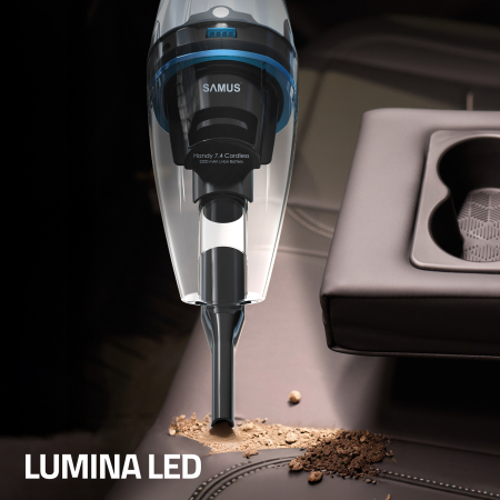 Aspirator de mana Samus Handy 7.4 Cordless fara fir Putere 50W 5 Kpa Umed uscat Filtru HEPA LED 0.7 kg [16]