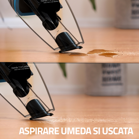 Aspirator de mana Samus Handy 7.4 Cordless fara fir Putere 50W 5 Kpa Umed uscat Filtru HEPA LED 0.7 kg [8]