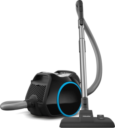 BRICOLAJ - Aspirator fără sac Miele Vortex, 890 W, capacitate colectare 1 L, filtru Hygiene AirClean, putere reglabilă în 4 trepte, tub telescopic EasyGlide, rază de operare 10 m, perie AllTeQ SBD 290-3, Negru
