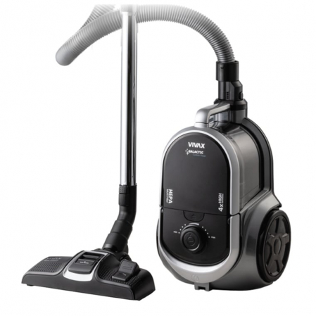 Aspiratoare uscat, umed si cenusa - Aspirator fara sac Vivax VCC-8004AB, 800W, filtru HEPA 12, Negru