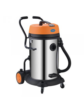 BRICOLAJ - Aspirator Multifunctional Limpio LWD-60X Umed-Uscat, 60L, 2400W, 2 Motoare, 21 kPa, cu Sac, Suflare, Inox