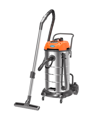 BRICOLAJ - Aspirator Multifunctional Limpio LWD-90X3 Umed-Uscat, 90L, 3600W, 3 Motoare, 22 kPa, cu Sac, Suflare, Inox