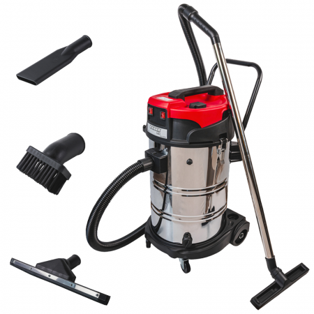 Aspiratoare uscat, umed si cenusa - Aspirator umed-uscat RDP-WC13, 2400W (2x1200W), 60L, autocurățare, priză pentru unelte