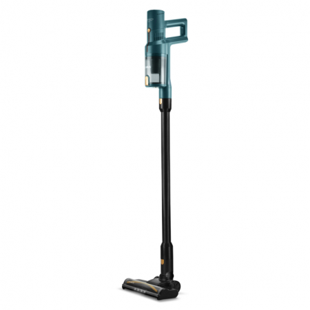 BRICOLAJ - Aspirator vertical fara fir 2 in 1 Samus Air Master Pro,  2 in 1 (de mana/vertical), Afisaj LED cu functii, tub metalic, 2 trepte de aspirare, Albastru