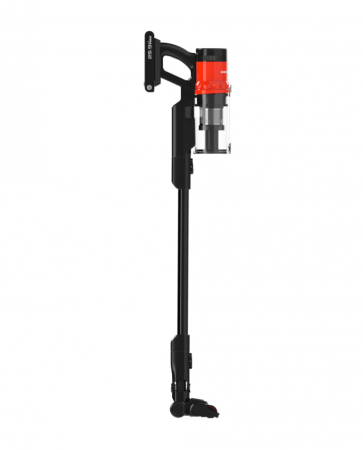 Aspirator vertical Heinner Brightfloor 200 HSVC-MBDB200OR, 200w, 3 viteze, Sistem multiciclonic, Filtru hepa, Perie electrica cu lumini LED, Negru/Rosu [1]