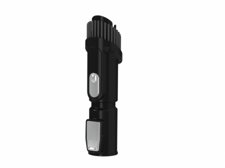 Aspirator vertical Heinner Brightfloor 200 HSVC-MBDB200OR, 200w, 3 viteze, Sistem multiciclonic, Filtru hepa, Perie electrica cu lumini LED, Negru/Rosu [3]