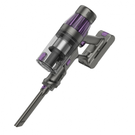 Aspirator vertical Samus Typhoon Ultra Power, ciclonic, pentru uz casnic si auto, filtru Hepa + inox, 0.65 litri, perie motorizata cu LED-uri, 4 trepte de putere, functie iSense, Mov [6]