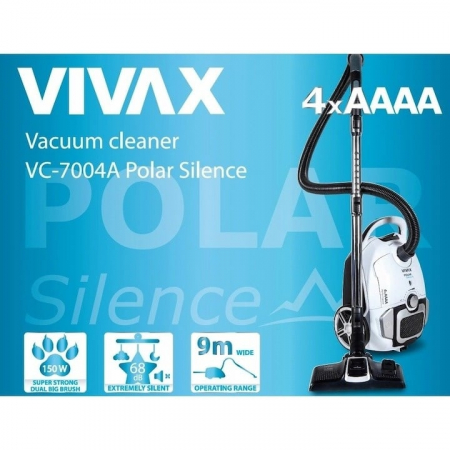 Aspirator Vivax VC-7004A, Filtru Hepa Polar, Motor Silencer, putere 700W, alb [2]