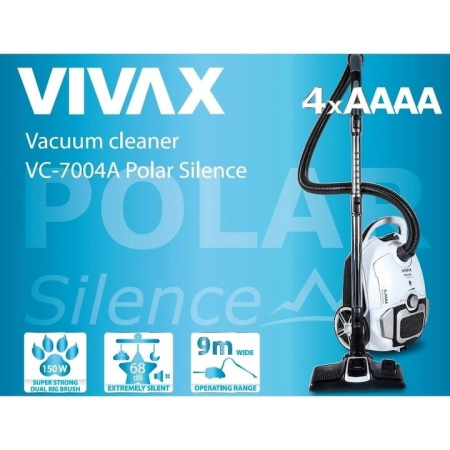 Aspirator Vivax VC-7004A, Filtru Hepa Polar, Motor Silencer, putere 700W, alb [3]