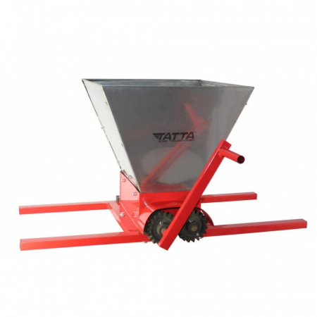 ZOOTEHNIE - Zdrobitor de struguri manual Tatta TZ1801, Inox, 300 Kg/h, cuva detasabila 20 L