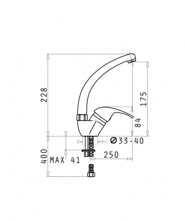Baterie de bucătărie OSSIA Alb, monocomandă, pipă înaltă, aerator cu limitare de debit și finisaj granit alb premium, design elegant [1]