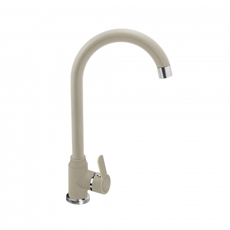 BUCATARIE - Baterie de bucătărie Pyramis LUNGO Beige, monocomandă, cu pipă înaltă, aerator cu limitare de debit și finisaj beige elegant