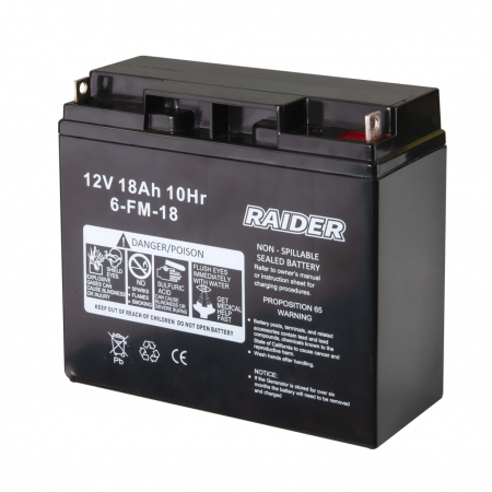 Generatoare - Baterie pentru generator pe benzina, 12 V, 18 ah
