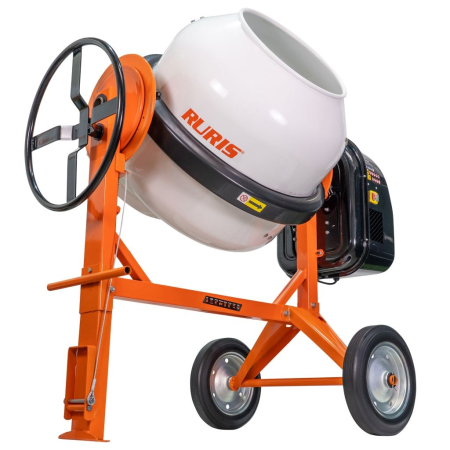 Betonieră electrică RURIS BETALUX 3000X, 1800W, cuvă 300L, 29.5 rpm, IP44, pedală de picior, roți 10”, grosime cuvă 1.8–2.1 mm, construcție robustă, eficientă pentru construcții [2]