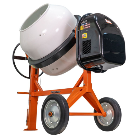 Betonieră electrică RURIS BETALUX 3000X, 1800W, cuvă 300L, 29.5 rpm, IP44, pedală de picior, roți 10”, grosime cuvă 1.8–2.1 mm, construcție robustă, eficientă pentru construcții [3]