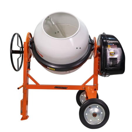 Betoniere - Betonieră electrică RURIS BETALUX 3000X, 1800W, cuvă 300L, 29.5 rpm, IP44, pedală de picior, roți 10”, grosime cuvă 1.8–2.1 mm, construcție robustă, eficientă pentru construcții