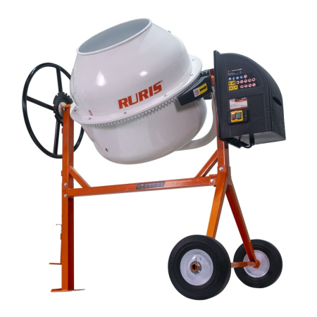 Betonieră RURIS BETALUX 1600X, Motor Electric 950 W, Cuva 160 L, 29.5 rotații/min, Grosime cuvă 1.2–1.8 mm, Pedală de picior, IP44, Roți 8” [2]