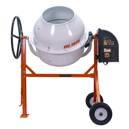 Betoniere - Betonieră RURIS BETALUX 1600X, Motor Electric 950 W, Cuva 160 L, 29.5 rotații/min, Grosime cuvă 1.2–1.8 mm, Pedală de picior, IP44, Roți 8”