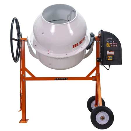 Betoniere - Betonieră RURIS BETALUX 1800X, Motor Electric 950 W, Cuva 180 L, 29.5 rotații/min, Grosime cuvă 1.2–1.8 mm, Pedală de picior, IP44, Roți 10”