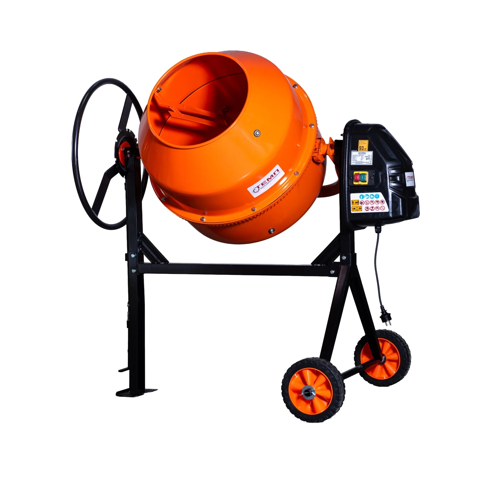 Betoniere - Betonieră TEMP HCM610, capacitate cuva 180L, putere motor 1000 W, rotati cuva 29,5 rot/min, coroana din fonta