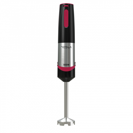 Blender de mana Tesla HB300BX, 600W, 2 viteze, Negru/Rosu/Inox [1]