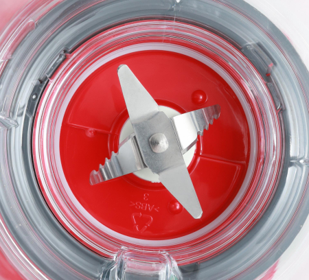 Blender de masa Albatros BM704RED, 700 W, 2 viteze + Pulse, vas 1.2 L, lama inox, culoare roșu [3]