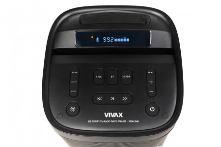 Boxa portabila BS-1001, Vivax, 100W, 40Hz-18kHz, RGB, Bluetooth, Negru [7]