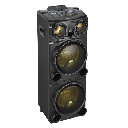 BRICOLAJ - Boxa portabila Samus Fiesta 12, 1000 W, Display digital, FM Radio,  MP4, DVD, TV, PC, USB