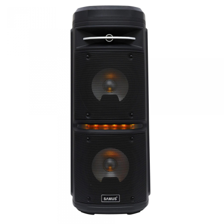 Boxa portabila Samus IBIZA 6.5 - 500W Putere 2x15 W / RMS 70 / PMPO 500 W Diametru difuzor 2x6.5 inch(16.5 cm) Compatibil MP3, MP4, DVD, TV [1]