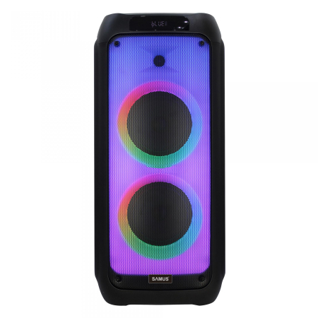 Boxa portabila Samus IBIZA SENSE 8 - 800W, (20.3 cm), 2×15W / 80W RMS / 800W PMPO, microfon wireless, FM Radio, USB, TF Card, intrare chitară, lumini LED interschimbabile [1]