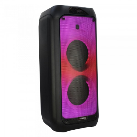 Boxa portabila Samus IBIZA SENSE 8 - 800W, (20.3 cm), 2×15W / 80W RMS / 800W PMPO, microfon wireless, FM Radio, USB, TF Card, intrare chitară, lumini LED interschimbabile [2]