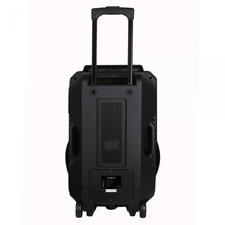 Boxa portabila Samus KARAOKE 15 - 700W, 15 inch (38 cm), 20W / 55W RMS, microfon wireless, telecomandă, FM Radio, USB, TF Card, troler integrat, lumini LED [2]