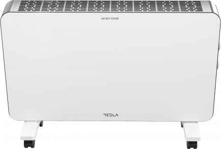 Climatizare si sisteme de incalzire - Calorifer electric Tesla PC301WB, 2000W, termostat reglabil cu autoresetare, 3 trepte, protectie supraincalzire, senzor pentru consum optimizat, anti-rasturnare, suprafata acoperita 20-25m2, Alb