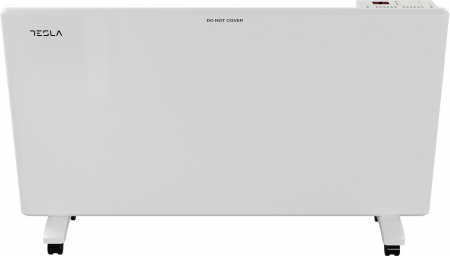 BRICOLAJ - Calorifer electric Tesla PC501WD, 2000W, termostat reglabil cu autoresetare, 3 trepte, protectie supraincalzire, senzor pentru consum optimizat, anti-rasturnare, suprafata acoperita 20-25m2, Alb