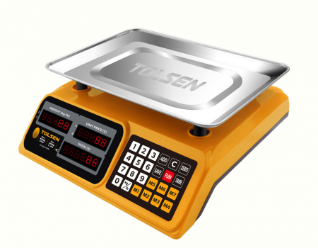 GRADINA - Cantar electronic, greutate maxima 40 kg, acumulator integrat, platan inox, incarcare priza