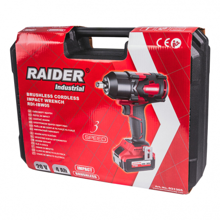Cheie de impact motor fara perii 20V 4Ah 700Nm 1/2" RDI-IBW03 [4]