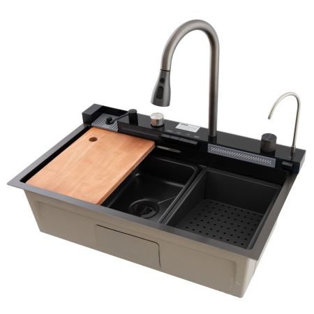 Chiuveta multifunctionala din inox nano black MIXXUS seria Decor MH7546-SET-07 [2]