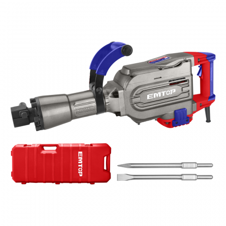 BRICOLAJ - Ciocan demolator HEX, 1700W, 45J, 2 dalti, ambalat in cutie de transport - EDBRH1701, EMTOP