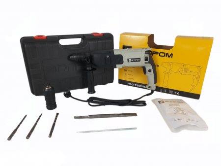BRICOLAJ - Ciocan Rotopercutor Elprom EPE1100 DFR, 1.1 kW, 4700 percutii, 2.8J cu Set accesorii