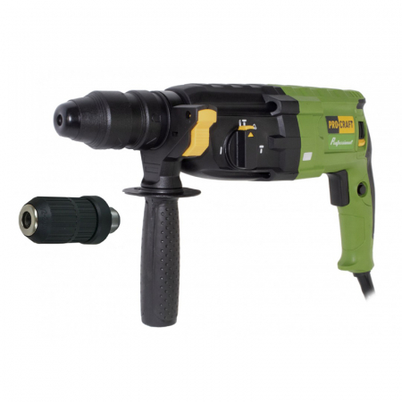 BRICOLAJ - Ciocan rotopercutor Procraft BH1400 DFR, 1.4 Kw, 900 rotatii, 3 J, 3900 batai/min, mandrina detasabila