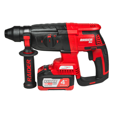 Ciocan rotopercutor R20 RDP-BRH20, 20V, 4.0Ah, Brushless, SDS-Plus, 3J, 26 mm beton, 4 functii, cu valiza [4]