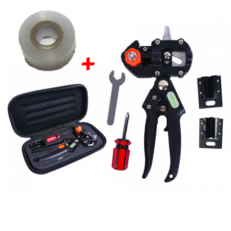GRADINA - Cleste pentru altoit cu 3 lame U V Ω omega + Banda pentru altoit copaci