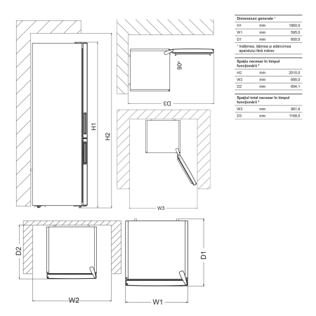 Combina frigorifica Albatros CNF413E [2]