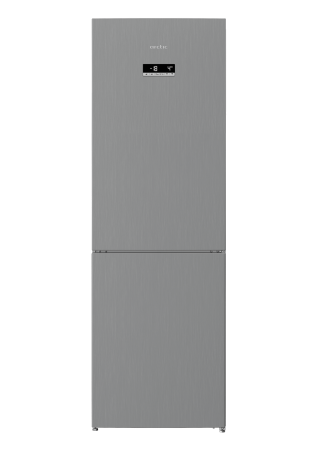 Aparate frigorifice - Combina frigorifica Arctic AK60366E40NFMT, 324 l, Full NoFrost, Control electronic, Air Flow Dual Tech, Clasa E, H 185 cm, Argintiu